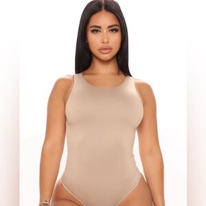 Fashion Nova Tan Bodysuit